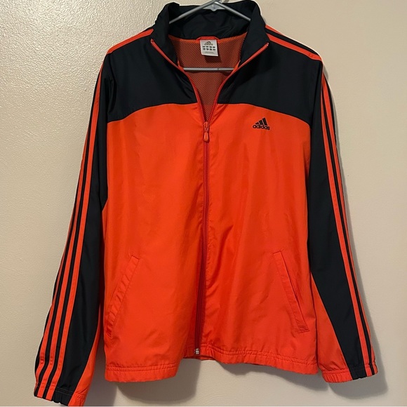 Adidas Vibrant Red and Black Jacket - Picture 1 of 7
